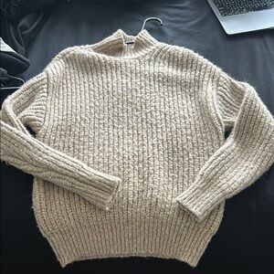 Cozy Beige Knit Sweater